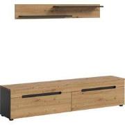 TV Dressoir Canu Basaltgrijs Imitatie Artisan Oak Imitatie
