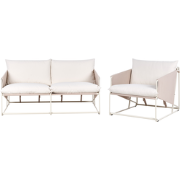 PONTE - Loungeset 3-zits - Taupe - Staal