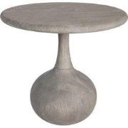 PTMD Flos Grey Mango Wooden Side Table Round