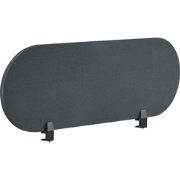 SPARKY - Bureauscherm - Donkergrijs - 120 x 40 cm - Polyester