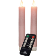 Dinerkaars wax led bewegende vlam op batterij met afstandsbediening 2 ...