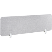 ZIGGY - Bureauscherm - Lichtgrijs - 160 x 40 cm - Polyester