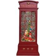 Lantaarn telefooncel 25x10,5 cm rood