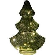 Boompje glas LED 15,5x9,5 cm groen