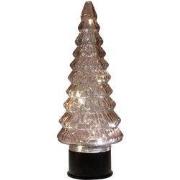 Boompje glas LED 35x13 cm roze