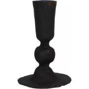 Kandelaar bollen xs zwart, 10 cm