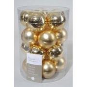 3 stuks - 20 kerstballen licht goud glans 60 mm