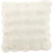 J-Line - Kussen Wave Polyester Wit - 45x45x18cm