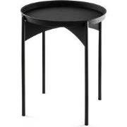 Bijzettafel met rond metalen blad H57 cm - COLE