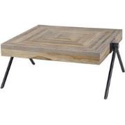 Salontafel Vierkant - Teakhout - Naturel - 70x70x33cm