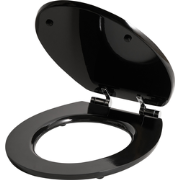 INIRIIDA  - Toiletbril - Zwart - 48 x 38 cm - MDF