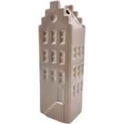 Flower Vase - House Vase - Ceramic - Taupe- 7,5x6x23 cm