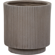 DARIA - Bloempot - Taupe - 30 cm - Kleivezels
