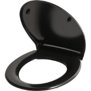 PAPURI - Toiletbril - Zwart - 45 x 37 cm - Duroplast