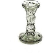 Candle holder - Glass - Smokey - 6,5x10,5cm