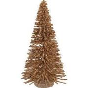 Clayre & Eef Kerstdecoratie Beeld Kerstboom Ø 17x30 cm Beige Hout