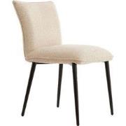 Light&living Eetkamerstoel 58x47x80 cm VADENI crème+zwart - set van 2