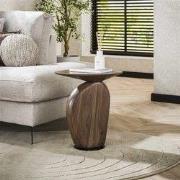 Hoyz Collection - Bijzettafel Art Solid - Massief Acacia Glaze Brown