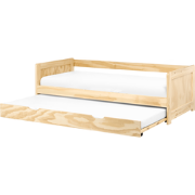 GRAVELINES - Onderschuifbed - Lichtbruin - 90 x 200 cm - Hout