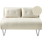 VESTFOLD  - Slaapbank - Lichtbeige - Bouclé