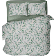 Ten Cate Katoenen Eenpersoons Dekbedovertrek - 140x200/220 - Eucalyptu...