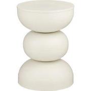 Mica Decorations Luna Bijzettafel - H46 x Ø32 cm - IJzer - Off-white