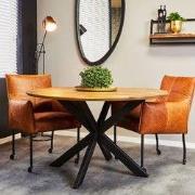Starfurn - Eettafel Arlington - Bruin - 120x120x77 cm