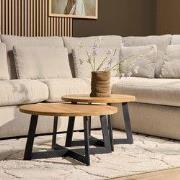 Starfurn - Salontafel Austin - Bruin - 70x70x40 cm