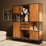 Starfurn - Vakkenkast Denver - Bruin - 45x160x200 cm