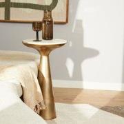 Starfurn - Bijzettafel Essy - Wit - 38x38x63 cm