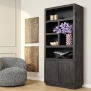 Starfurn - Vakkenkast Brussel - Zwart - 45x90x200 cm