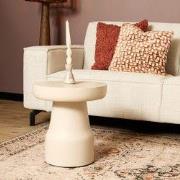 Starfurn - Bijzettafel Drum - Wit - 40x40x42 cm