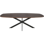 Starfurn - Eiken eettafel Ferris - Deens Ovaal 240 cm - Walnoot