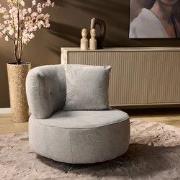 Starfurn - Fauteuil Fien - Grijs - 91x82x86 cm