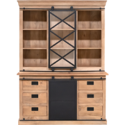 Starfurn - Vitrinekast Lotte - Bruin - 45x160x220 cm