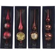 Piek glas groot d8 cm en h31 cm ossenbloed