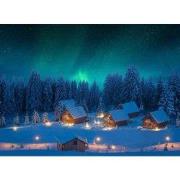 Achtergrond canvas led noorderlicht 76x56 cm