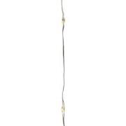5 stuks - Micro led verlichting op batterij 95cm-20l zilver warm wit