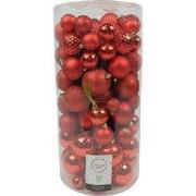 Kerstballen mix 100 stuks Kerstrood Kerst