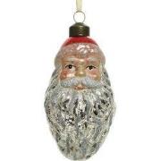 Kerstman glas l4b6h12 cm multi 2st