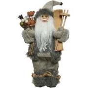 Kerstman polyester l30b17h45cm grs