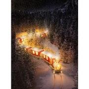 LED CANVAS 30X40CM VERLICHTE TREIN / 2AA