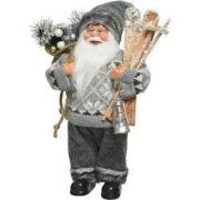 Kerstman polyester l20b10h30cm grs