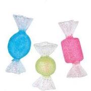 3-3.5 Inch Blue Green Pink Candy Ornaments 3A kerstbal