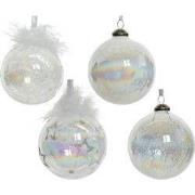 Kerstbal glas d8 cm helder a4 kerst