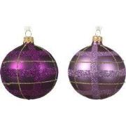 Kerstbal glas d8 cm a2 XCV kerst