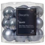 Kerstbal glas d2.5 cm mblw ass 24st kerst