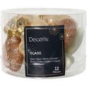 Figuur glas l2b4h4 cm parel ass 12st kerst