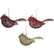 Vogel plastic l4b11h4 cm a3 I kerst