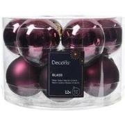 Kerstbal glas d5 cm d.mv 12st